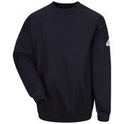 Bulwark FR Pullover Crewneck Sweatshirt in navy